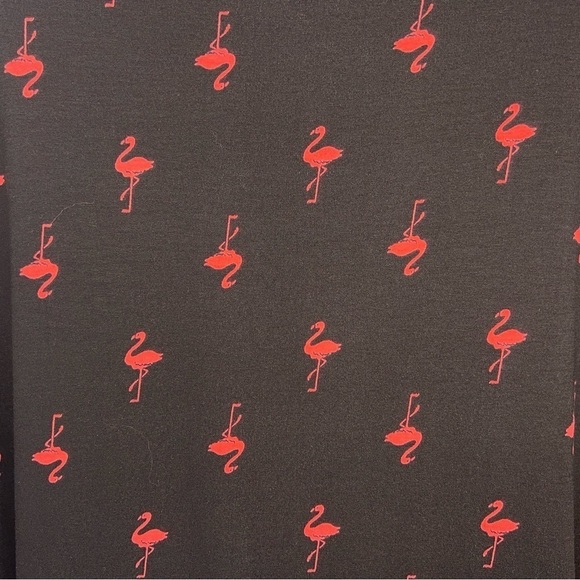 NEW XS LULAROE BLACK PINK FLAMINGO TEE IRMA STYLE OVERSIZED  FLORIDA  TUNIC - Picture 9 of 13